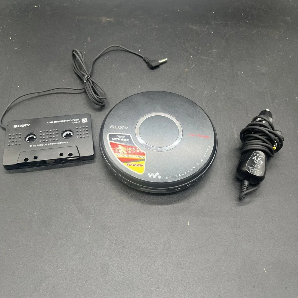 Sony Walkman CD Player D-EJ017CK Portable Car Ready Mega Bass Black TESTED